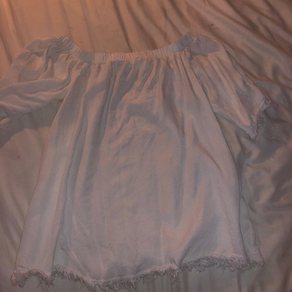 Off the shoulder white Blouse